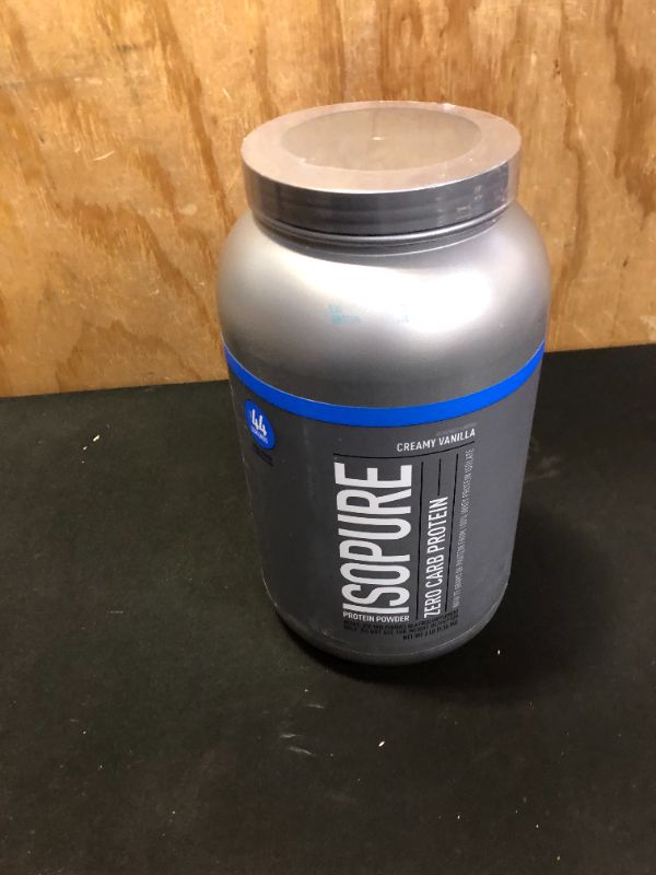 Photo 1 of Isopure Zero Carb Protein Powder, Vanilla, 25g Protein, 3 Lb