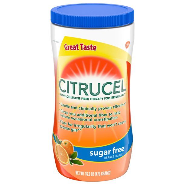 Photo 1 of Citrucel Sugar Free Methylcellulose Fiber Therapy Powder, Orange, 16.9 Oz  exp date 04-2025