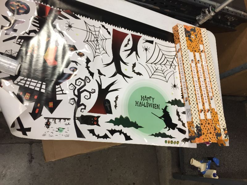 Photo 1 of HALLOWEEN WINDOW STICKWER DECALS, identical  5 PACK