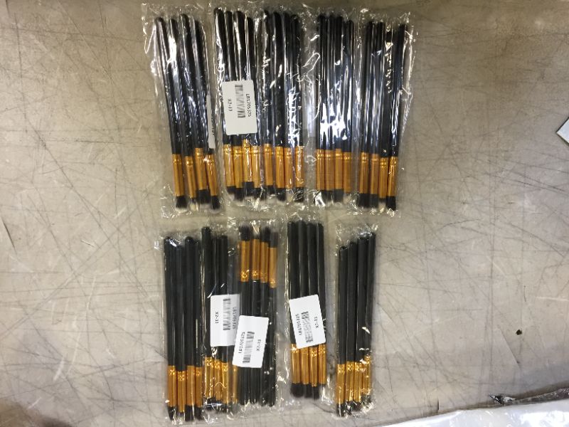 Photo 1 of 10 pack of small paint brushes 50 brushes total