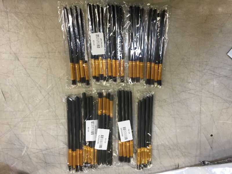 Photo 1 of 10 pack of small paint brushes 5 brushes per pack 50 brushes total