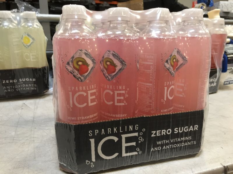 Photo 1 of 12 pack of Sparkling Ice® Naturally Flavored Sparkling Water, Kiwi Strawberry 17 Fl Oz
