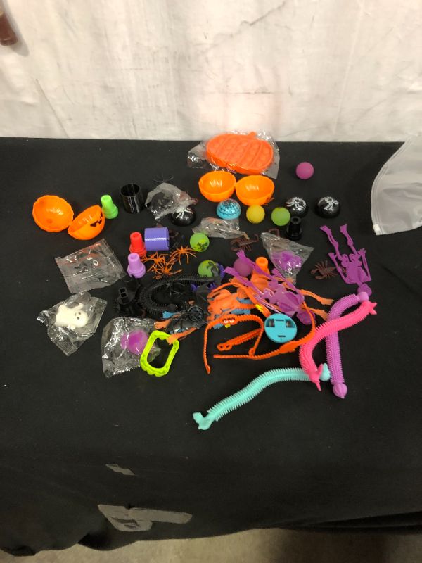 Photo 1 of 59 Pieces Halloween Toys Assortment for Party Favors School Classroom Rewards, Trick or Treating Halloween Miniatures Festival Prizes Toys in Box for Kids Boys Girls