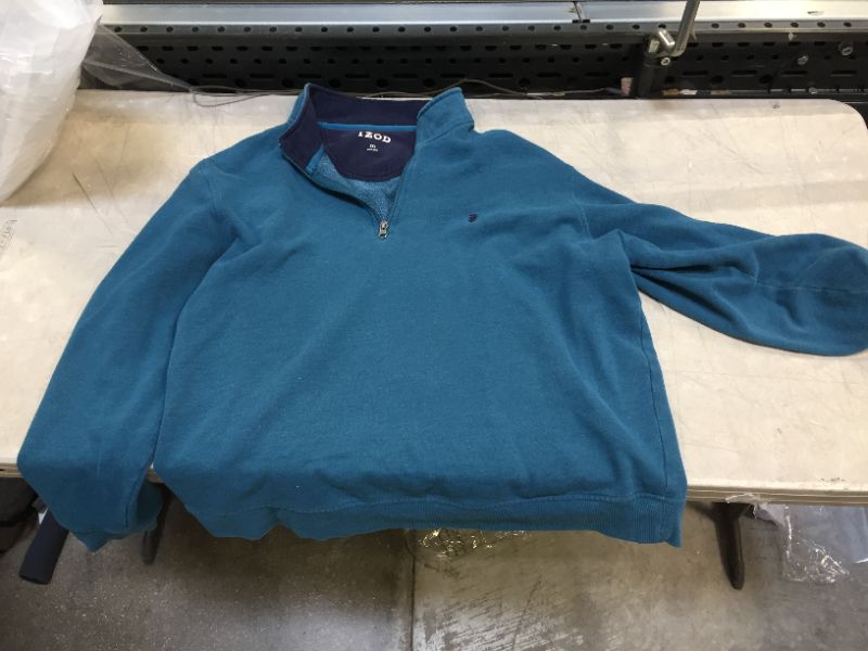 Photo 1 of Blue IZOD jacket with zipper collar -- XXL