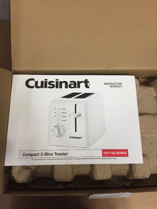 Photo 4 of Cuisinart 2 Slice Toaster - White - CPT-122***tested***
