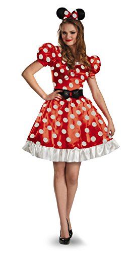 Photo 1 of Disney Disguise Women's Red Minnie Mouse Classic Costume, Red/Black/White, X-Large
