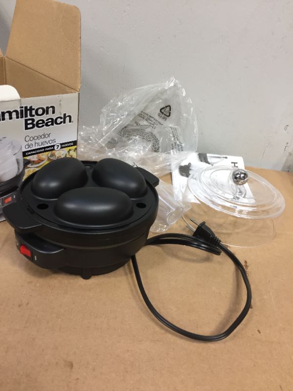 Photo 2 of Hamilton Beach Egg Cooker with Timer - Black 25500
