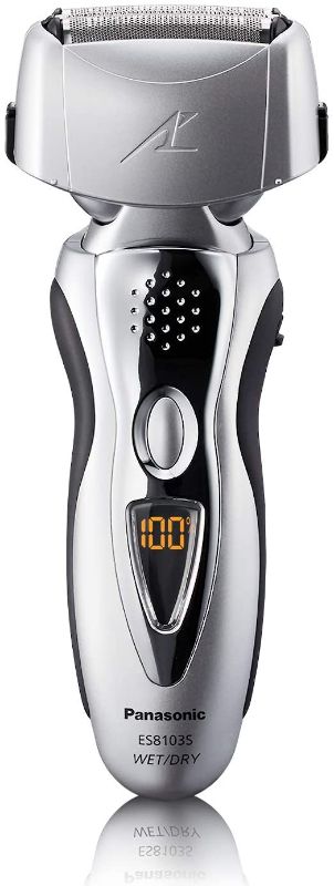 Photo 1 of Panasonic Electric Shaver and Trimmer for Men ES8103S Arc3, Wet/Dry with 3 Nanotech Blades and Flexible Pivoting Head
