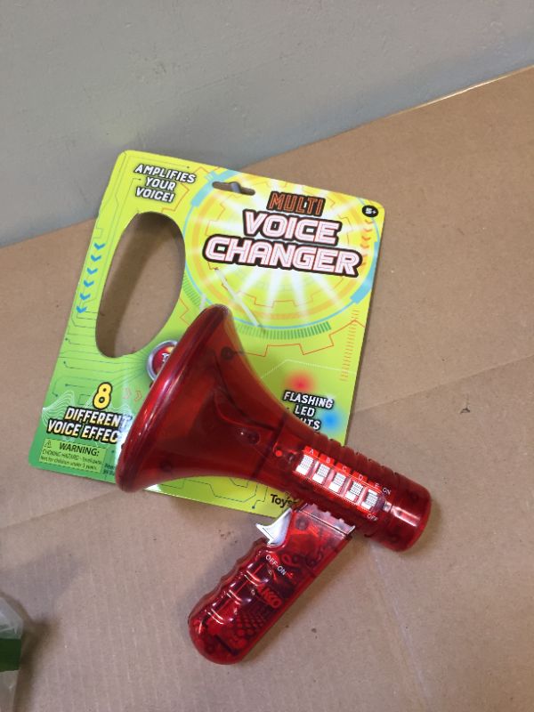 Photo 1 of Multi Voice Changer - 6.5", Color red 
