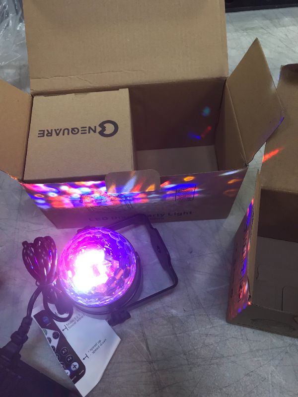 Photo 1 of 2 pk mini disco lights led light with remote 