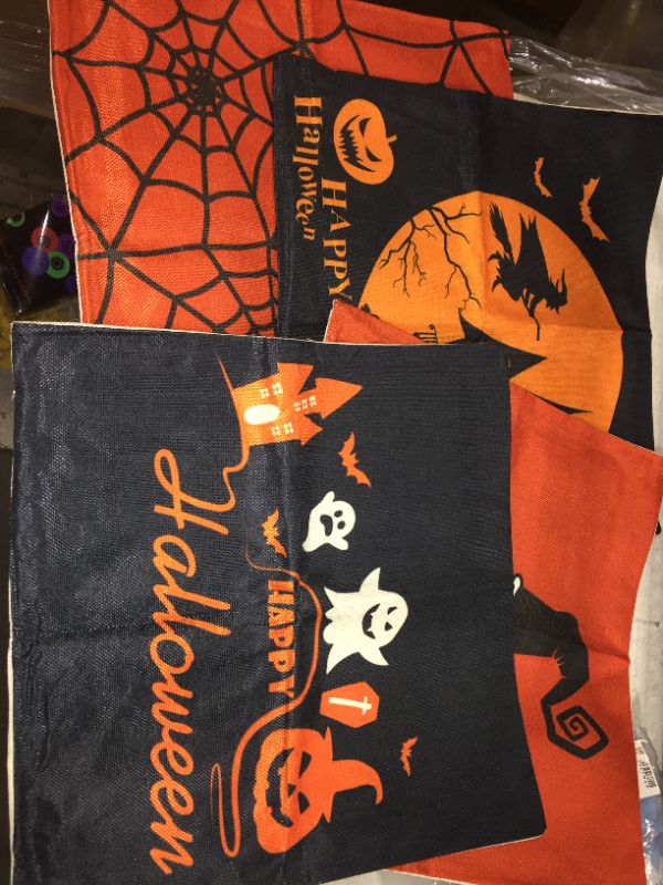 Photo 1 of 4 PACK HALLOWEEN THROW PILLOW CASES 