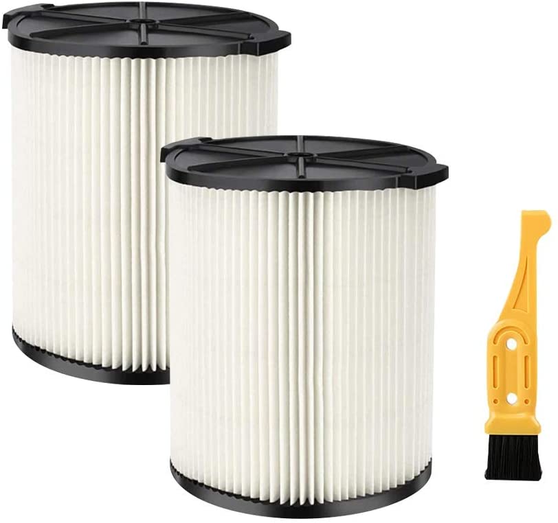 Photo 1 of 2-Pack VF4000 Replacement Filter for Ridgid 72947 Standard Wet dry Vac 5 to 20 Gallon 6-9 Gal Husky Vacuum Compatible WD5500 WD0671 RV2400A RV2600B Vac
