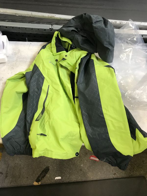 Photo 1 of Diamond Candy Womens SZ L Rain Jacket Waterproof Winter Coat with Hood Windproof Lightweight Hiking Jackets for Ski
