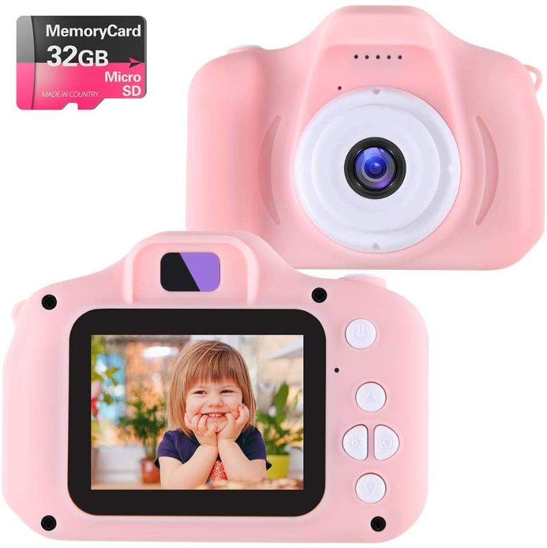 Photo 1 of NINE CUBE Kids Camera Digital Camera for 3-8 Year Old Girls,Toddler Toys Video Recorder 1080P 2 Inch,Children Camera Birthday Festival Gift for 3 4 5 6 7 8 Year Old Boys(32G SD Card Included)
