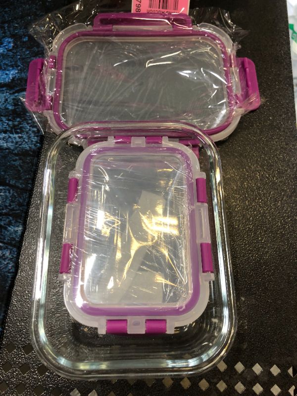 Photo 2 of 2 SIZES GLASS MEAL STORAGE CONTAINER 12PACK 