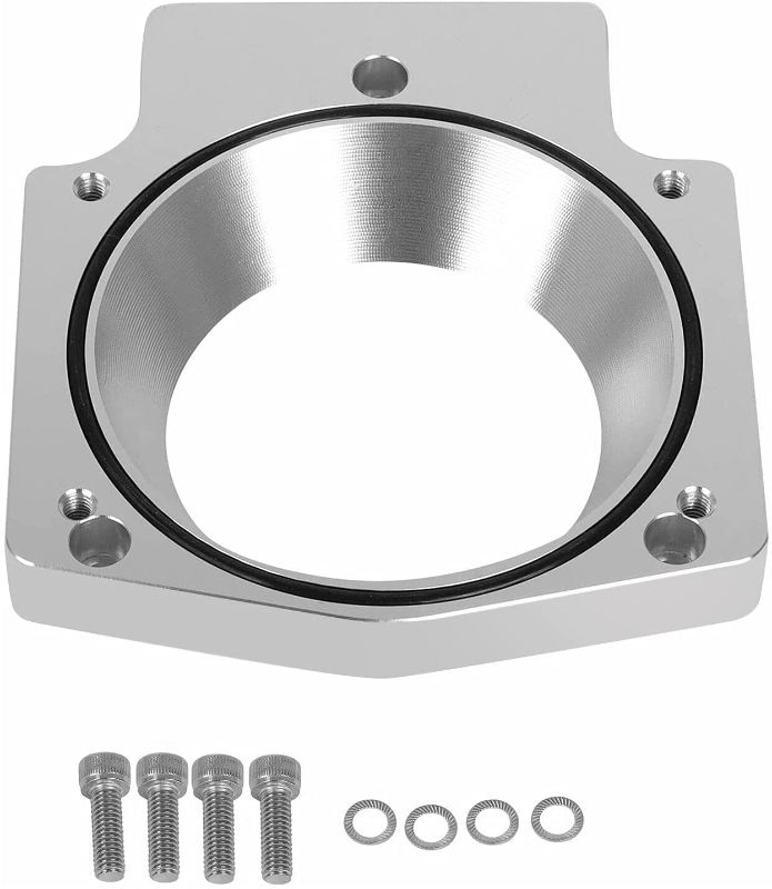 Photo 1 of 102mm Aluminum Throttle Body Spacer Adapter Plate Kit Compatible with GM LS1 LS2 LS6 LS7 LSX LS Engine
