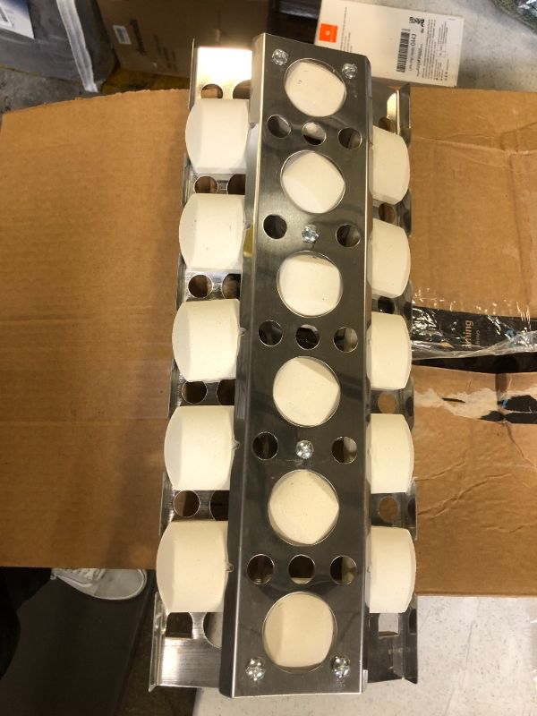 Photo 1 of BBQGRILLPARTS VREPLACEMENT STAINLESS STEAL HEAT TRAY WITH BRIQUETTES FOR SELECT TURBO GAS GRILL MODELS 16 1/2"X 6 1/2"