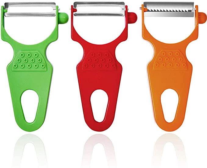 Photo 1 of 2PC LOT
LHS Peeler Set of 3, Julienne Vegetable Peeler Stainless Steel Shredder Slicer for Cabbage, Potato, Apple, Carrot, Multifunctional Veggie and Fruit Peeler, 2 COUNT