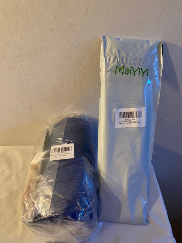 Photo 3 of 2PC LOT
Macrame Cord 4mm 100m Cotton Rope 1 Pack Deep Blue,Natural Cotton Rope for Colorful Macrame Hand Knitting, 4 Strands Twist Cotton Rope for Handmade Colored Wall Hanging Weaving Tapestry

Black Bear Diamond Painting Set - MaiYiYi 5D Full Round Diam