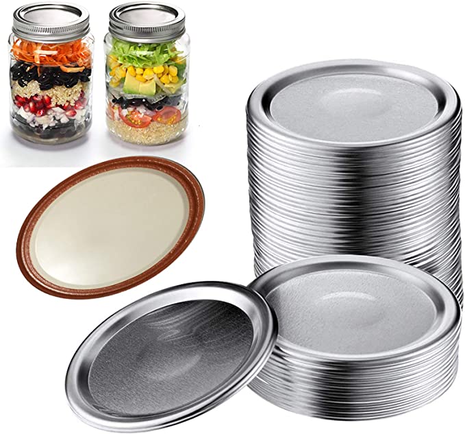 Photo 1 of 2PC LOT
Canning Lids, Wide Mouth Lids for Mason Jar , Split-type Leak Proof , Replacement Secure Canning Caps, Silver (24 Pcs, 3.38 inch /86mm)

Spierb Bhringraj Powder (Bringaraj leaf) 250gm hair powder for Hair Growth and hair care - Bhringaraj Leaves P