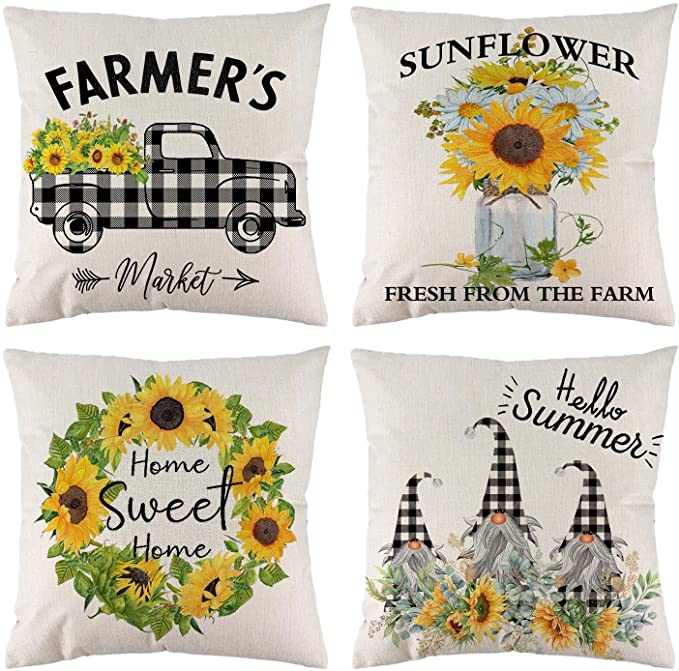 Photo 1 of 2PC LOT
DFXSZ Summer Pillow Covers 18x18?Summer Decorations? Farmhouse Pillow Covers?Sunflower Truck Buffalo Dwarf Garland Flower Throw?Linen Cushion Case for Summer Home Decor

Contour Gauge with Lock, 10 Inch Widened Woodworking Tools and Accessories, W