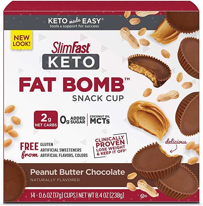 Photo 2 of 2PC LOT
DUKE'S Original Recipe Smoked Shorty Sausages, Keto Friendly, On-the-Go Twin Pack, 5 Count per pack, 4.4 Ounce, EXP 11/13/2021

SlimFast Keto Fat Bomb Snack Cup, Peanut Butter Chocolate, Keto Snacks for Weight Loss, Low Carb with 0g Added Sugar, 1