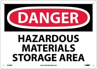Photo 1 of 2PC LOT
NMC D548RB OSHA Sign, Legend "DANGER - HAZARDOUS MATERIALS STORAGE AREA", 14" Length x 10" Height, Rigid Plastic, Black/Red on White

Unves 4th of July Decorations Porch Sign Patriotic Banner, Fourth of July Decorations Welcome Banner - Freedom, 4