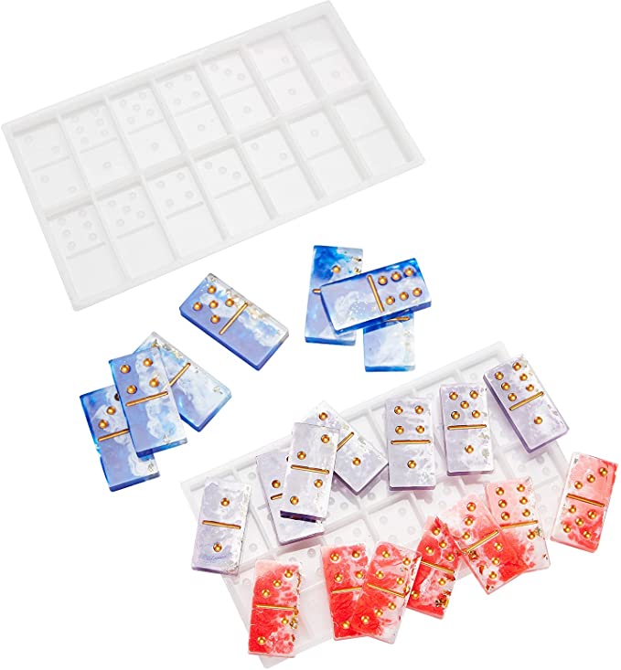 Photo 1 of 2PC LOT
Silicone Resin Molds Domino Mold Double 6 Set,Professional Domino Molds for Resin Casting ,Domino Molds for Resin Casting Double 6 Dominoes Mold, Domino Games,Resin Jewelry

KaiLeeWin Coaster for Drinks Absorbent Ceramic with Cork Bottom |Black Li