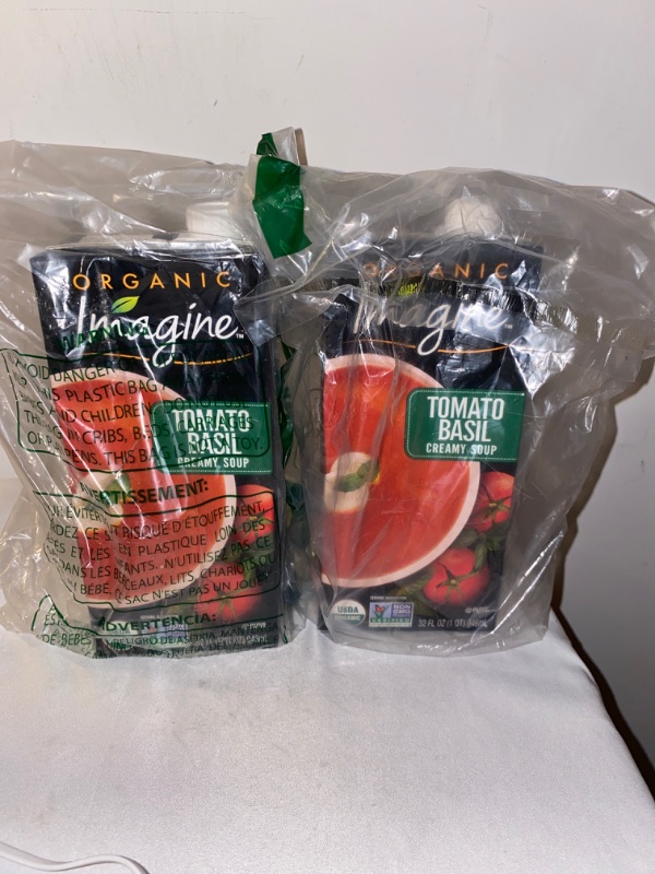 Photo 2 of 2PC LOT
Imagine Organic Creamy Soup, Tomato Basil, 32 oz., EXP 10/26/2021, 2 COUNT