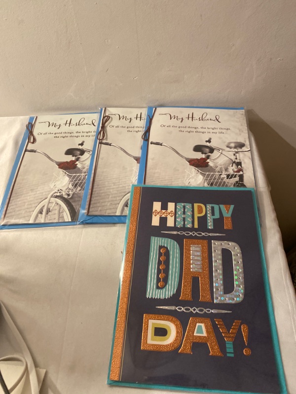 Photo 1 of 4PC LOT
Hallmark Father's Day Card (Happy Dad Day!)

Hallmark Father's Day Card for Husband (You are The Best), 3 COUNT