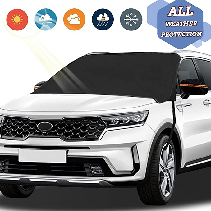 Photo 1 of Car Windshield Sunshade Cover - Foldable and Waterproof, Auto UV Blocker, Anti-Snow, Visor Protector, Keeps Your Vehicle Cool, Fits Most Cars, Trucks, Mini Vans and SUVs (L(8550in))