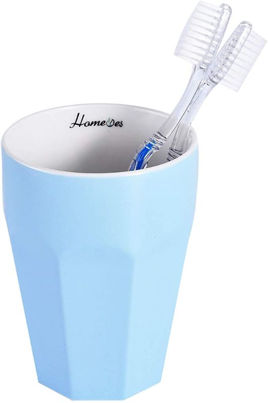 Photo 1 of 2PC LOT
Homeyes Blue Ceramics Toothbrush Cup for Bathroom - Holder for Toothbrush/Toothpaste/Makeup Brush/Eyebrow (Blue)

Soap Bar Holder for Shower, Self Draining Soap Dish for Bathroom, Soap Saver for Shower with Hook, 2Pcs, White, Black, Yellow.