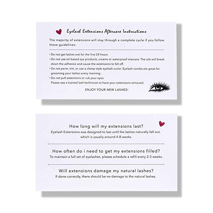 Photo 1 of 2PC LOT
BEYELIAN BEAUTY Eyelash Extensions Aftercare Instructions Business Cards for Lash Stylists | Package of 30 | Double Sided | Size 3.93 x 2.16" inches

Letter Nail Art Stickers Alphabet Nail Decals 3D Nail Supplies Holographic English Character Nail