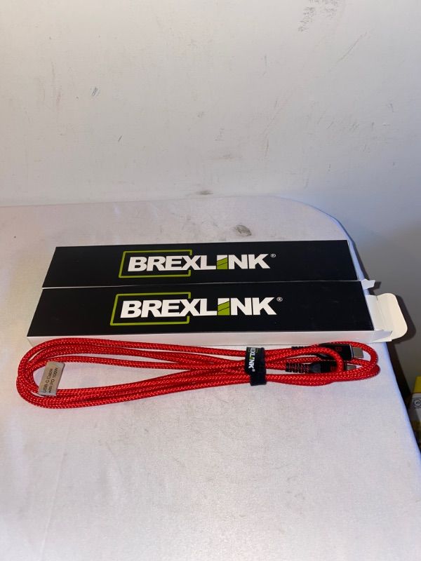 Photo 1 of 2PC LOT
USB C to USB C Cable 60W Fast Charging, BrexLink 6.6ft Nylon Braided USB Type C Cable Compatible W. Samsung Galaxy S20 Ultra S20+ Note 10 Plus, MacBook,iPad Pro 2018,Google Pixel 2 3 4 (RED) 2 COUNT