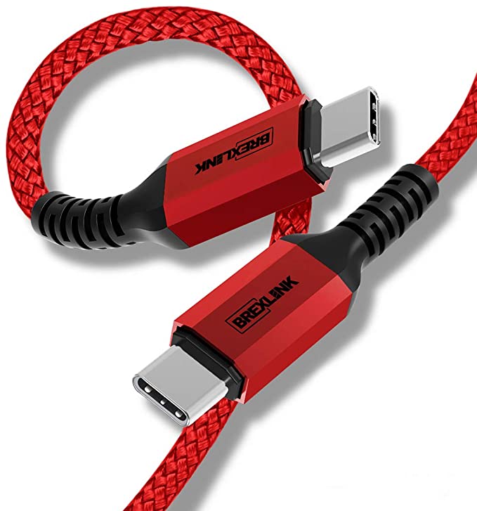 Photo 1 of 2PC LOT
USB C to USB C Cable 60W Fast Charging, BrexLink 6.6ft Nylon Braided USB Type C Cable Compatible W. Samsung Galaxy S20 Ultra S20+ Note 10 Plus, MacBook,iPad Pro 2018,Google Pixel 2 3 4 (RED) 2 COUNT