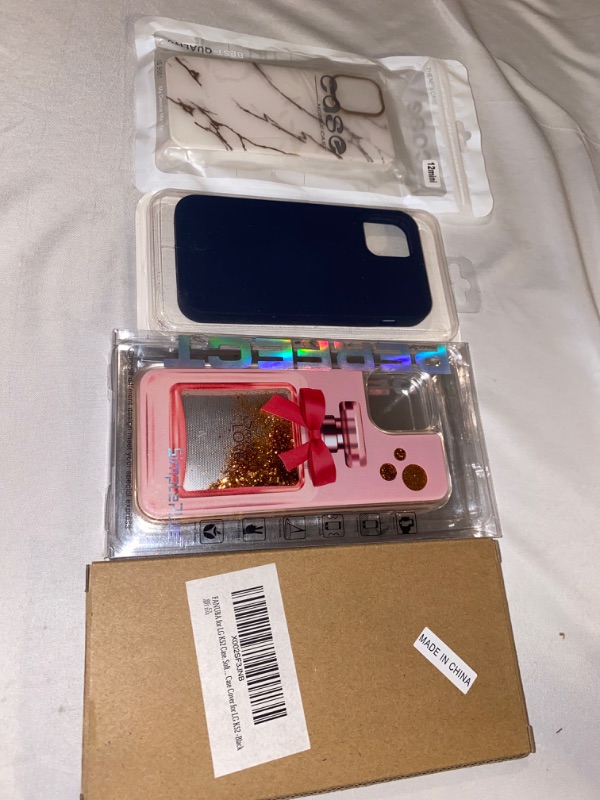 Photo 5 of 4PC LOT
LuxeSafe Official HIGH Gloss iPhone 12 White Marble, TPU Dual-Layer Depth Effect Technology, Chic Case, with Gold and Silver Lining, Anti-Scratch - 5.4

Hymat iPhone 12 Mini Case,Never Peel 5.4'' Silicone Cellphone Cases Soft&Never Fade Liquid Sil