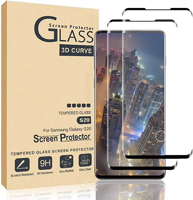 Photo 1 of 3PC LOT
Galaxy S20 5G Screen Protector,Full Coverage Tempered Glass[2 Pack][3D Curved Glass]?Solution for Ultrasonic Fingerprint?Tempered Glass Screen Protector Suitable for Galaxy S20 5G, 3 COUNT