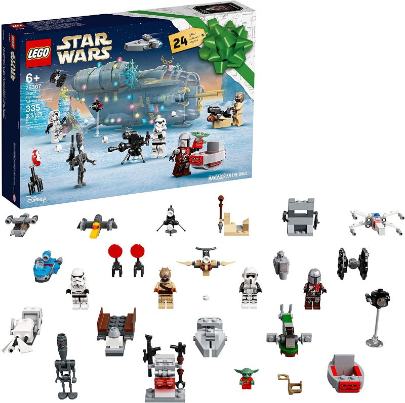 Photo 1 of LEGO Star Wars Advent Calendar 75307 Awesome Toy Building Kit for Kids with 7 Popular Characters and 17 Mini Builds; New 2021 (335 Pieces)
