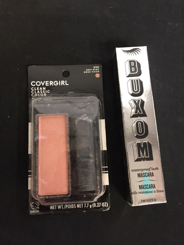 Photo 3 of 2PC LOT
CoverGirl Classic Color Blush, Soft Mink [590], 0.3 oz

Buxom Buxom Lash Volumizing Mascara

