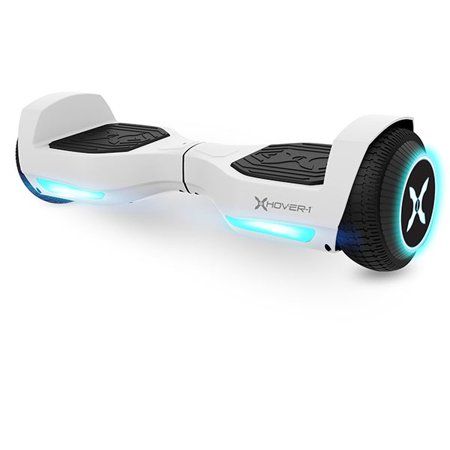 Photo 1 of Hover-1 Rebel Kids Hoverboard W/ LED Headlight, 6 MPH Max Speed, 130 Lbs Max Weight, 3 Miles Max Distance, White
