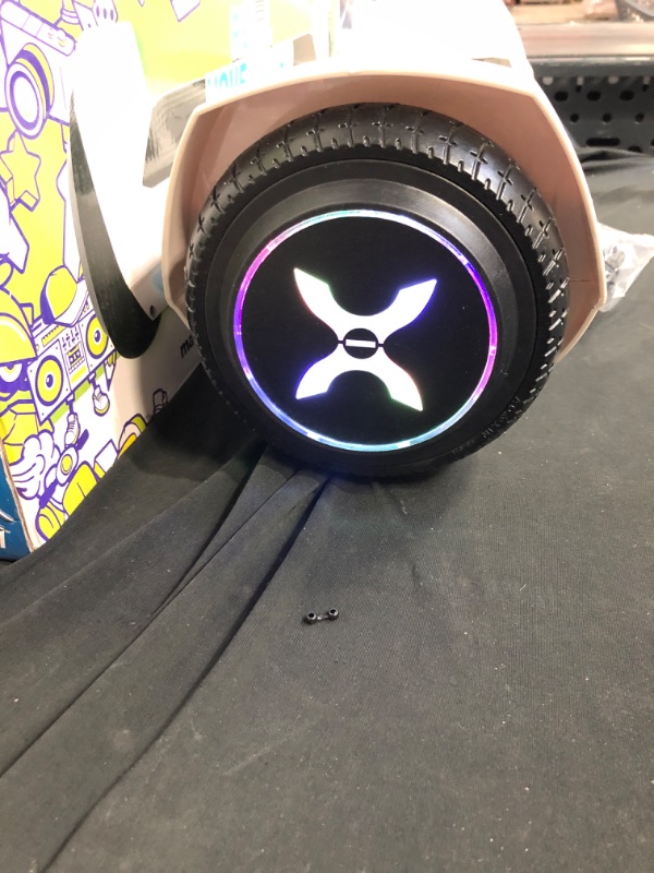Photo 5 of Hover-1 Rebel Kids Hoverboard W/ LED Headlight, 6 MPH Max Speed, 130 Lbs Max Weight, 3 Miles Max Distance, White

