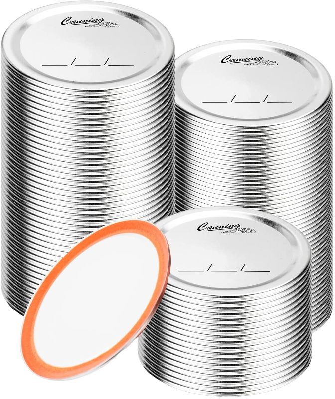 Photo 1 of 2PC LOT
52 Count Regular Mouth Canning Lids for Ball, Leakproof Mason Jar Lids for Canning, Split-Type Metal Mason Jar Lids for Canning - Food Grade Material, Fit Airtight for Regular Mouth Jars (52)

2 Pack Wine Vacuum Stoppers Keep Wine Fresh ,Wine Stop