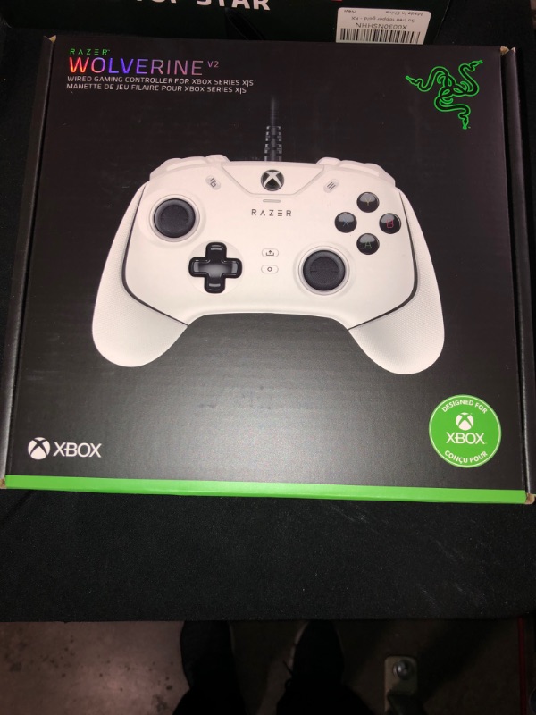 Photo 2 of Razer Wolverine V2 Wired Gaming Controller for Xbox Series X|S, Xbox One, PC: Remappable Front-Facing Buttons - Mecha-Tactile Action Buttons and D-Pad - Trigger Stop-Switches - White
