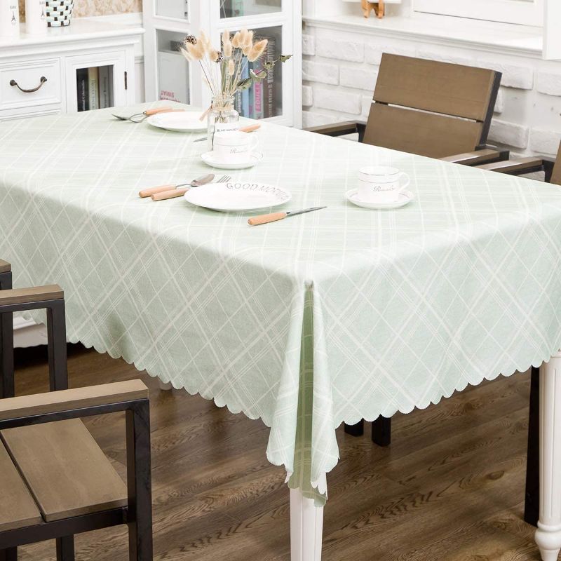 Photo 1 of 2PC LOT
Hewaba Rectangle Printed Tablecloth - 60" x 84" Polyester Washable Table Cover, Seats 6-8 People, Wrinkle Free, Oil-Proof/Waterproof Tabletop Protector for Kitchen Dining Party - Twill Lake Blue

Waterproof Bathroom Curtain Shower Curtain or Liner