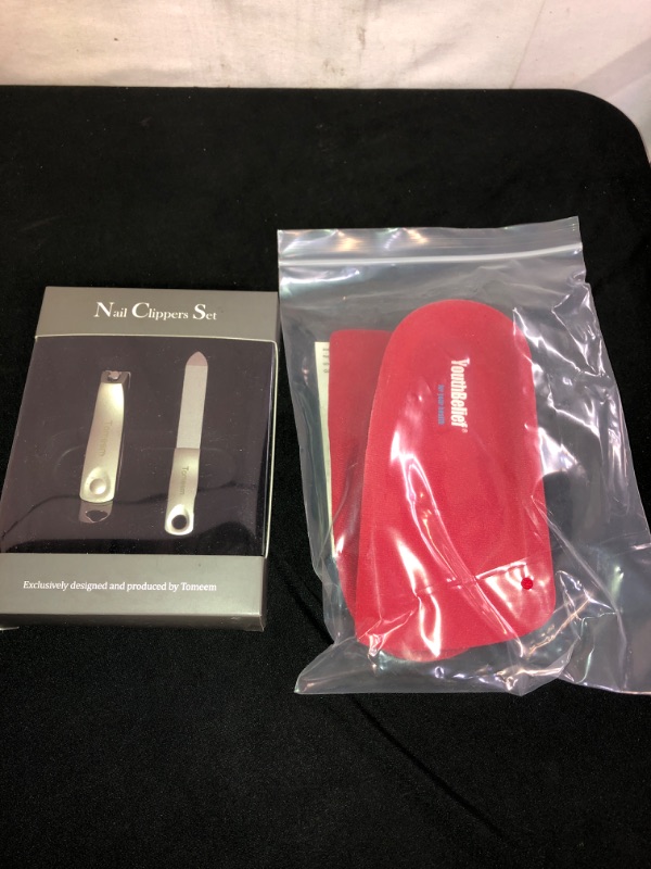 Photo 3 of 2PC LOT
Nail Clipper Set, Sharp Stainless Steel Fingernail Clipper Toenail Cutter with Nail File by TOMEEM

Plantar Fasciitis Insert ?PORON - Made in USA? Arch Support Insoles 3/4 Length Low Arch, High Arch, Fat Feet, Over-Pronation, Fallen Arches (W 11-1