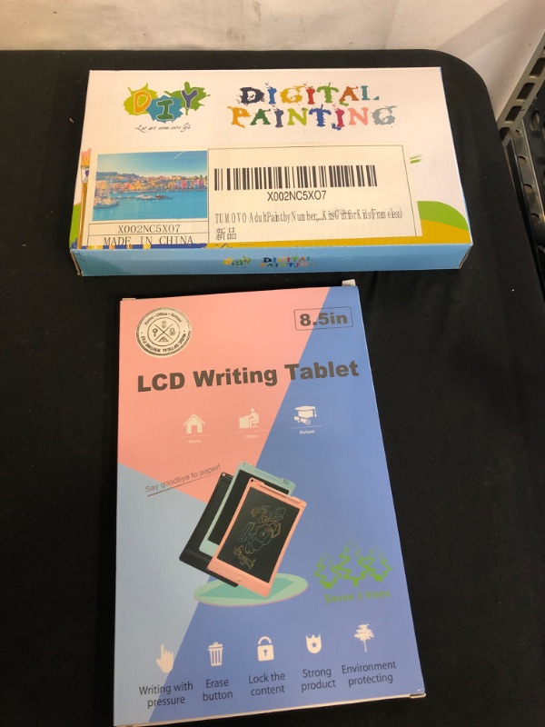 Photo 3 of 2PC LOT
LCD Doodle Board Drawing Tablet 8.5 Inch, Erasable Reusable Writing Pad, is a Sketch Pad for Kids, Toddler Toys, Age 2 3 4 5 6 7 8 Year Old Girls & Boys - Educational and Learning Toys Best Gifts

TUMOVO Adult Paint by Number, Sicilian Sea Natural