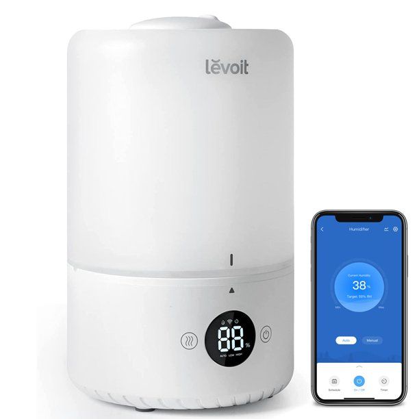 Photo 1 of LEVOIT Dual 200S Smart Cool Mist Top-Fill Humidifier, 3L Essential Oils, Ultrasonic, Smart Control
