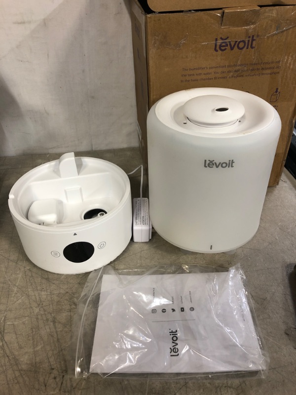 Photo 3 of LEVOIT Dual 200S Smart Cool Mist Top-Fill Humidifier, 3L Essential Oils, Ultrasonic, Smart Control
