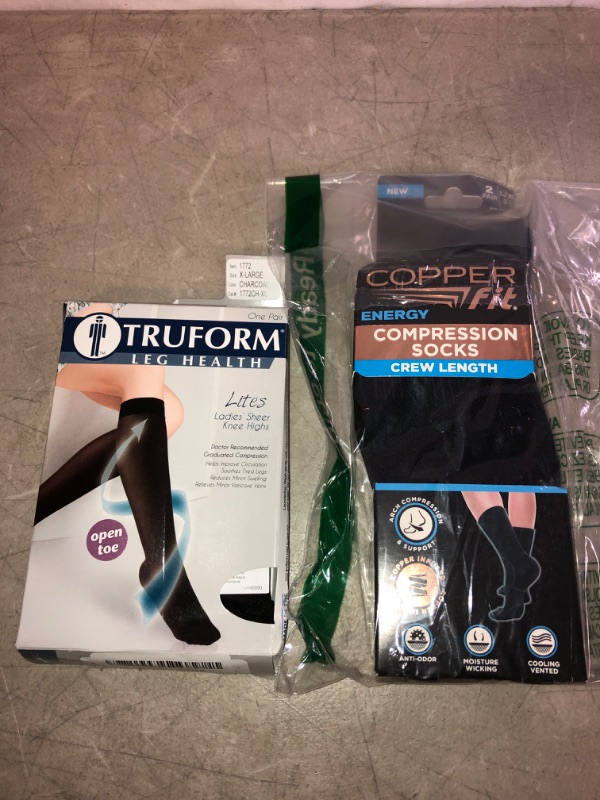Photo 1 of 2PC LOT
LEG HEALTH, SIZE XL
COPPER FIT, SIZE L/XL
