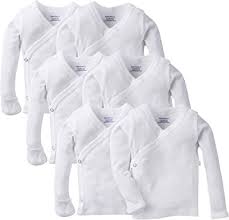 Photo 1 of Gerber Baby Girls' 6-Pack Long-Sleeve Side-snap Mitten-Cuff Shirt
SIZE 0-3MOS 